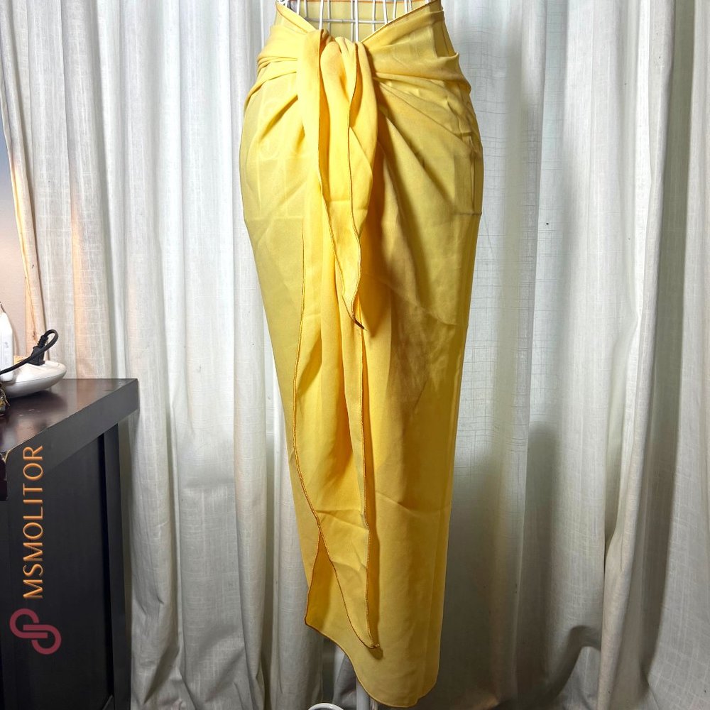 La Palapa Swimwear Yellow Sarong Cover-up